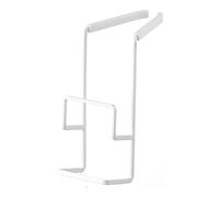 YAMAZAKI 4390 Tower Hanging Double Sponge Holder, White, Steel/Silicone, 6 x 16 x 15.5 cm