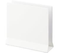 Yamazaki 4498 Tower Support Mince pour Ordinateur Portable, Blanc, Acier/Silicone/Polypropylène, Minimaliste, 16 x 5.7 x 15.2 c m