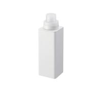 YAMAZAKI 4852 TOWER Bouteille magnétique pour lessive et savon, blanc, Résine AS/Aimant/Polypropylène/Silicone, minimaliste, 7 x 7.2 x 22 cm (L x P x H)
