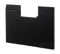 Yamazaki 4887 Tower Placemat Case Wide, Black, Steel, 50.5 x 2.5 x 36.5 cm