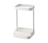 Yamazaki 5062 Tower Support de Fer à Cheveux, Blanc, Acier/Silicone, Minimaliste, 10.5 x 10.5 x 16.5 c m