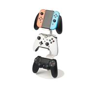 YAMAZAKI 5088 Smart Support manettes de Jeu, Blanc, Acier/Résine ABS/Silicone, Minimaliste, 17 x 17 x 38.5 c m