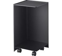 Yamazaki 5281 Tower Toilet Paper Holder with Caster, Black, Steel, 23.5 x 23.5 x 43 cm