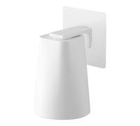YAMAZAKI 5487 TOWER Film Hook Holder with Cup, white, TUMBLER : ABS Resin/Magnet FILMHOOK : ABS Resin/Silicone/Polycarbonate/PET/Polyurethane Steel, 7 x 7 x 9.5 (tumbler) cm
