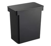 Yamazaki Bac à nourriture pour animaux noir 25L Boîte pour chien chat nourriture sèche jusqu'à 12kg