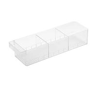 Yamazaki 5762 TOWER Organisateur de réfrigérateur avec diviseurs, blanc, Résine PS, minimaliste, 11 x 37.5 x 8.2 c m