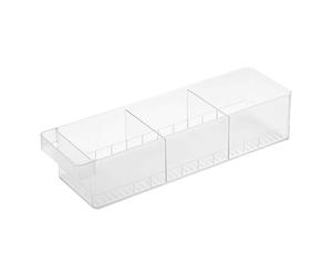 Yamazaki 5762 TOWER Organisateur de réfrigérateur avec diviseurs, blanc, Résine PS, minimaliste, 11 x 37.5 x 8.2 c m