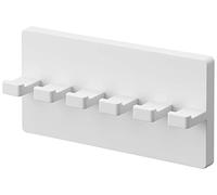 Yamazaki 5960 Support de brosse à dents avec crochet en film, 5 échelons, blanc, env. 4,7 x 1,6 x 6,1 cm (12 x 3 x 6 cm), brosse à dents brumisée, rangement en vrac