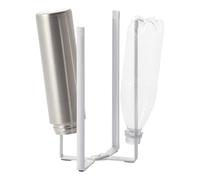 Yamazaki 6784 Tower Kitchen Multi Use Stand, White, Steel/Silicon Resin, 12 x 10 x 27 cm