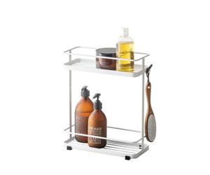Yamazaki 6790 TOWER Support pour distributeurs, blanc, Acier, minimaliste, 28 x 12 x 33.5 c m