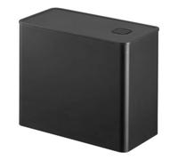 Yamazaki 6908 TOWER Airtight Coffee Storage Container, black, Polypropylene/Silicone, 18.4 x 9.2 x 15.4 cm