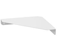 Yamazaki 6911 Tower Wall Mounted Corner Shelf, White, Steel, 22 x 22 x 3.3 cm