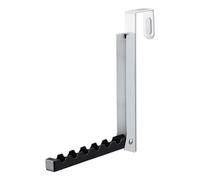 YAMAZAKI 7162 Smart Porte-manteau de porte pliable, noir, acier, design minimaliste, 2 x 7~20,5 x 20,5 cm (L x l x H)