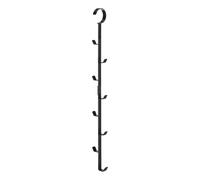 Yamazaki 7648 SMART Closet Hanger, black, Steel, 6 x 5 x 54 cm
