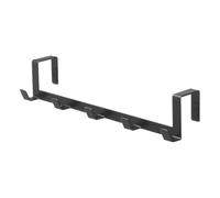 Yamazaki 7650 SMART Rack au-dessus de la porte large, noir, Acier, minimaliste, 30 x 7 x 6 c m