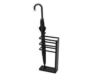 Yamazaki 7933 Layer Umbrella Stand, Black, Steel, 23 x 10.5 x 45 cm
