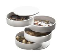YAMAZAKI Boîte à bijoux Tower en résine 4 étages blanc