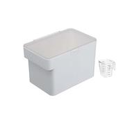 YAMAZAKI 5611 TOWER Pet Food Container (3,5 kg), white, ABS Resin/Silicone, 30 x 19.7 x 19.2 cm