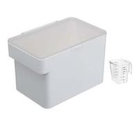 Yamazaki - Boite à croquettes en plastique avec verre doseur Pet blanc Blanc
