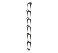 Yamazaki Porte-sac 6511 Joint Bag Holder S Noir Acier 7,5×8×77 cm