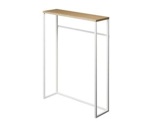 YAMAZAKI - Console d'entrée métal et bois - L60 cm - Blanc
