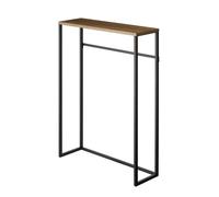 YAMAZAKI - Console d'entrée métal et bois - L60 cm - Noir