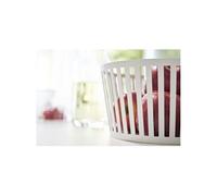 Yamazaki 3811 Tower Fruit Basket Deep, White, Steel, 21.5 x 21.5 x 10 cm