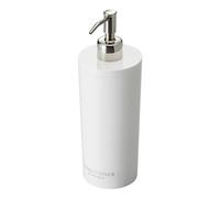 YAMAZAKI Distributeur de Douche à Domicile - Pompe à Bouteille contemporaine | Plastique ABS, résine acrylonitrile butadiène styrène Inoxydable, Blanc, Rond