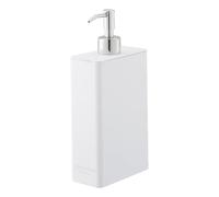 YAMAZAKI Distributeur de Douche à Domicile - Pompe à Bouteille contemporaine | Plastique ABS, résine, Inoxydable, polyéthylène, Blanc, Taille Unique