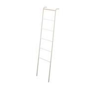 YAMAZAKI - Echelle porte serviettes avec 6 barreaux - H160 cm - Blanc