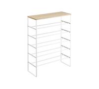 Rangement à Chaussures Yamazaki Tower Wood Top White