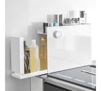 Yamazaki 6003 Tower Sliding Seasoning Rack, White, Steel/Polypropylene, 12.5 x 50~93 x 36.7 cm