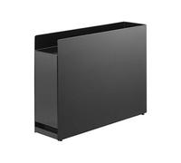 YAMAZAKI 6004 TOWER Sliding Seasoning Rack, black, Steel/Polypropylene, 12.5 x 50~93 x 36.7 cm