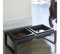 Yamazaki gamelle chat chien gamelle eau gamelle double métal céramique noir 04745