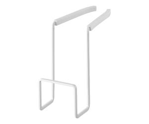 Yamazaki Home 4388 Porte-éponge à Suspendre pour Robinet de Cuisine, Panier d'évier, Taille Unique, Blanc