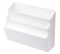 YAMAZAKI Home 4443 Système de rangement et d'organisation pour placard en résine ABS Aimant Silicone Blanc