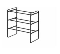 Yamazaki Home Étagère à Chaussures de 3 Niveaux de Chaussures Porte-Chaussures noir 41,0 à 70,0 x 46,0 x 25,0 cm