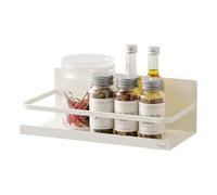 YAMAZAKI home Étagère à épices magnétique pour réfrigérateur Acier blanc