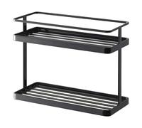 YAMAZAKI Home - Étagère de rangement et de rangement pour épices de comptoir | Acier, taille unique, noir