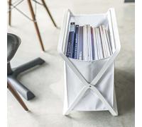 Yamazaki Home Panier de rangement pliable blanc pour magazines, linge, laine, jouets