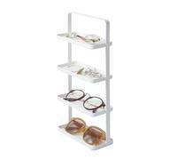 Yamazaki Home Plateau à accessoires à 4 niveaux - Porte-bijoux et organisateur de rangement | Acier, blanc, taille unique