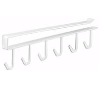 Yamazaki 7117 Tower Cintre à Outils sous étagère, Blanc, Acier, Minimaliste, 1.5 x 26 x 6.5 c m