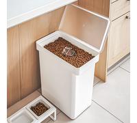 Yamazaki mangeoire pour animaux blanc 25L boîte pour chien chat nourriture sèche jusqu'à 12kg