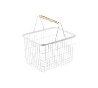 Yamazaki - Panier à linge en métal blanc Laundry