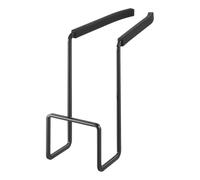 YAMAZAKI Panier de Rangement d'évier de Cuisine à Suspendre pour Robinet de Maison | Acier | Porte-éponge, Alliage, Noir, Taille Unique