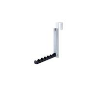 YAMAZAKI Cintre de porte stockable 7162 SMART – noir, acier, minimaliste, 2 x 7～20.5 x 20 cm