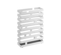 Yamazaki 2360 Brick Umbrella Stand Wide, White, Steel, 30 x 10 x 43 cm