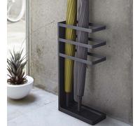 Yamazaki Porte-parapluies noir métal étroit moderne peu encombrant 10x44x23cm "LAYER