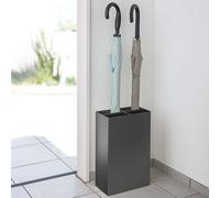 Yamazaki Porte-parapluies noir Métal petit moderne peu encombrant 23x36x12cm "SMART"