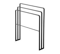 YAMAZAKI - Porte serviettes à 4 barres - L70 cm - Noir-Noir